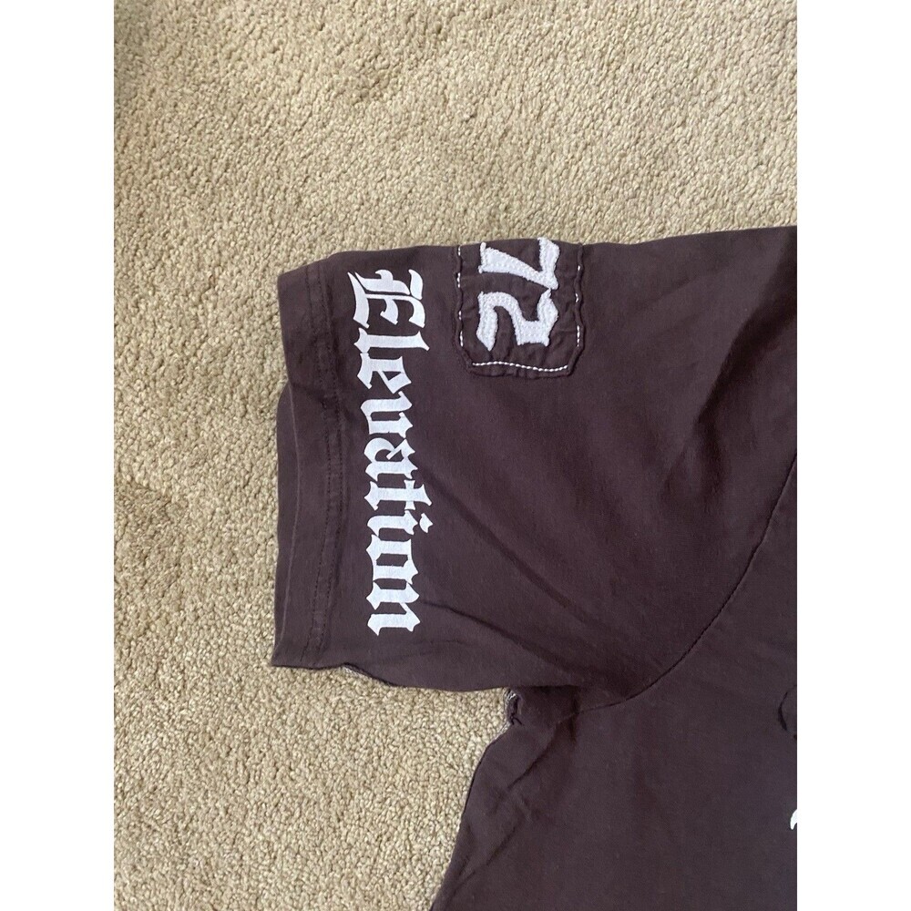 Ecko Unlimited Vintage Y2K Graphic Polo Shirt Chocolate Brown Size Large - Picture 7 of 16